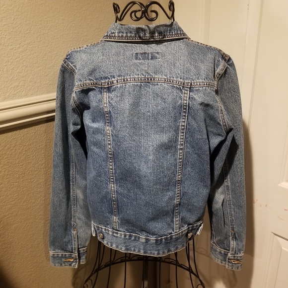 Zena Jean Jacket Size Medium CUTE !! - Picture 4 of 6